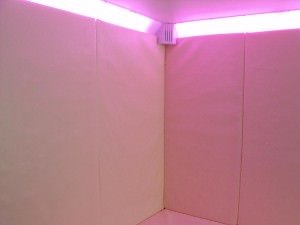 Padded Walls and Colour Changing Lighting in Breakout Room